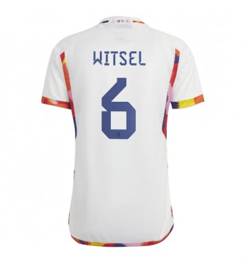Belgia Axel Witsel #6 Koszulka Wyjazdowych MŚ 2022 Krótki Rękaw